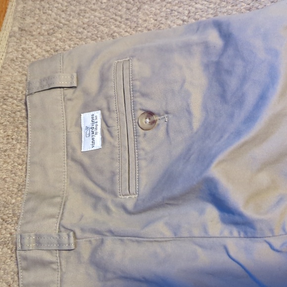 Youth Vineyard Vines flat front tan khakis size 14 - Picture 1 of 4